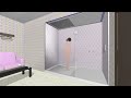 【VR180】女の子の日常モーションABちゃんシャワー編@Hotel【MMD 8K】 M injected