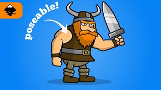 Draw a Poseable Viking Game Asset in Inkscape screenshot 4