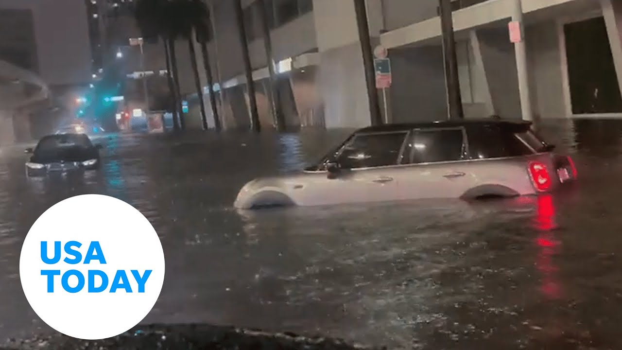 Tropical storm causes flash flooding in Miami | USA TODAY