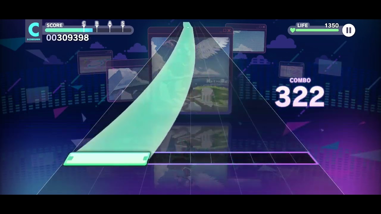 프로세카) 노말 하츠네 미쿠의 격창 14렙 707풀콤보 달성! (