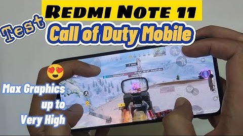 Redmi Note 11 Call of Duty Mobile Full Handcam And Battery Test