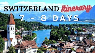 Switzerland Itinerary 7 Days | Things To Do In Switzerland In Summer | Relaxing music 4K video