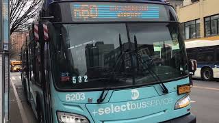 MTA BUS: RARE 2018 New Flyer Xcelsior XD60 [6203] M60- SBS @ West 125th Street & St Nicholas Avenue