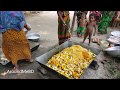 Eggs & 50 KG Vegetables Mashed Cooking / Prepared By Village Women For Charity Food To Feed Child