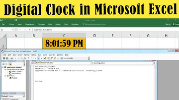 Digital Clock in Excel: How to Create Digital Clock in Microsoft Excel