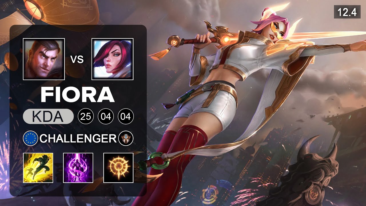 Fiora Top vs Jayce - EUW Challenger - Season 12 Patch 12.4