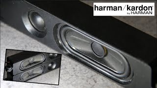 Harman/Kardon 2 way [ Sharp ] LED 4K TV speakers ( Sound & Bass test )