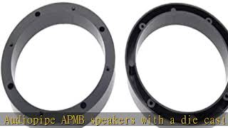 1 Pair 6.5" Plastic Speaker Spacer Rings - Subwoofer Mid Range Custom Installation Mounting Adapter