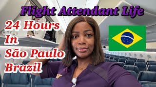 International Flight Attendant Life • 24 Hours in Brazil • Flight Attendant