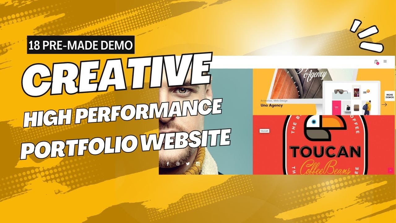 Creative & High Performance Portfolio Website | 18 Modern & Impressive Design | Naix WordPress Theme