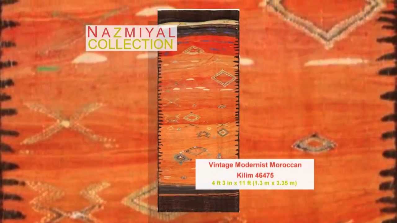 Vintage Moroccan Kilims View This Vintage Modernist Moroccan Kilim 46475 - The Nazmiyal Collection