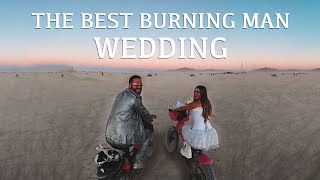 Yaya and Cheers-The Burning Man Wedding