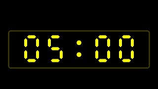 Very simple 5 minutes countdown alarm clock/ timer with 5 seconds buffer to start