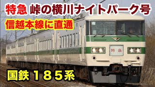 【国鉄185系】特急峠の横川ナイトパーク号に乗った！大宮→横川