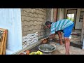 Wall Tile Installation _Technology of 3D Elevation Front Potico Tile Accurately Fitting |Wall Tile