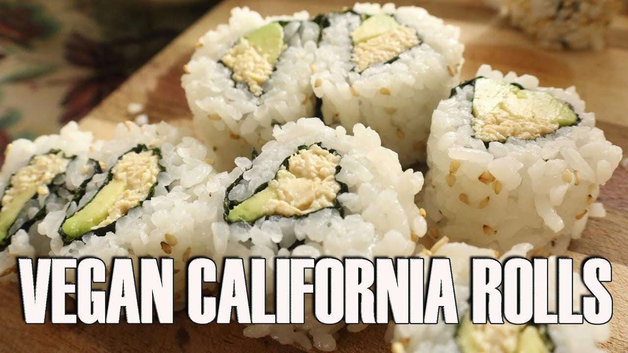 How To Make Vegan California Rolls YouTube