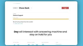 How to call Chase Bank with Day app