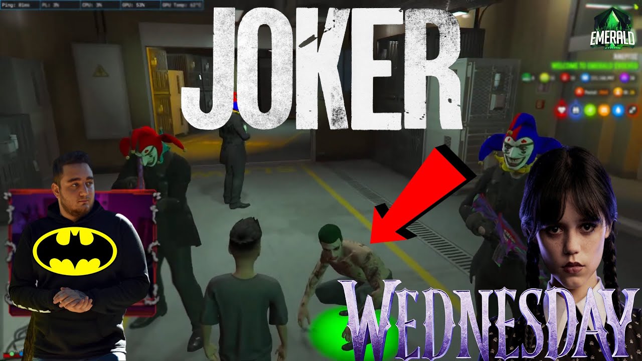 Batman , Joker και Wednesday στο GTA RP !