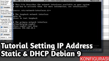 Tutorial setting IP debian dari statik ke dhcp dan dari dhcp ke statik | Konfigurasi IP Address