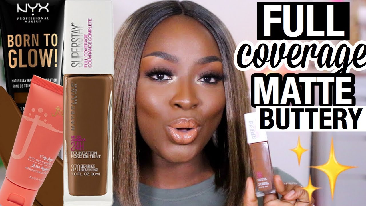 FULL COVERAGE MATTE FOUNDATION MAKEUP FOR BLACK WOMEN Mena Adubea