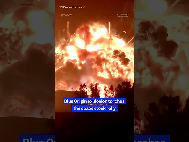 #BlueOrigin rocket explosion causes space #stocks to plunge. #JeffBezos #SpaceX