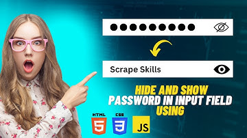 How To Hide And Show Password in input field On Website Using HTML CSS & JavaScript  Password Toggle