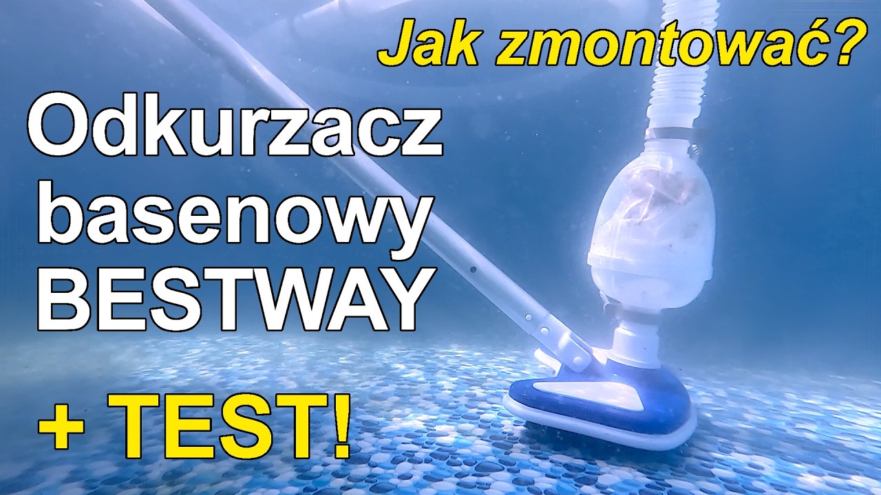 Odkurzacz do basenu BESTWAY - Jak zmontować ODKURZACZ basenowy? + TEST