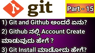 Mastering Git and GitHub: Account Creation and Installation Guide in Kannada | neeltechjunction