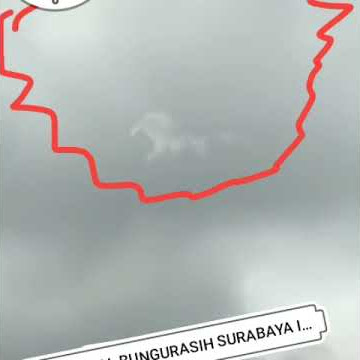 Penampakan kuda Buroq di langit Surabaya