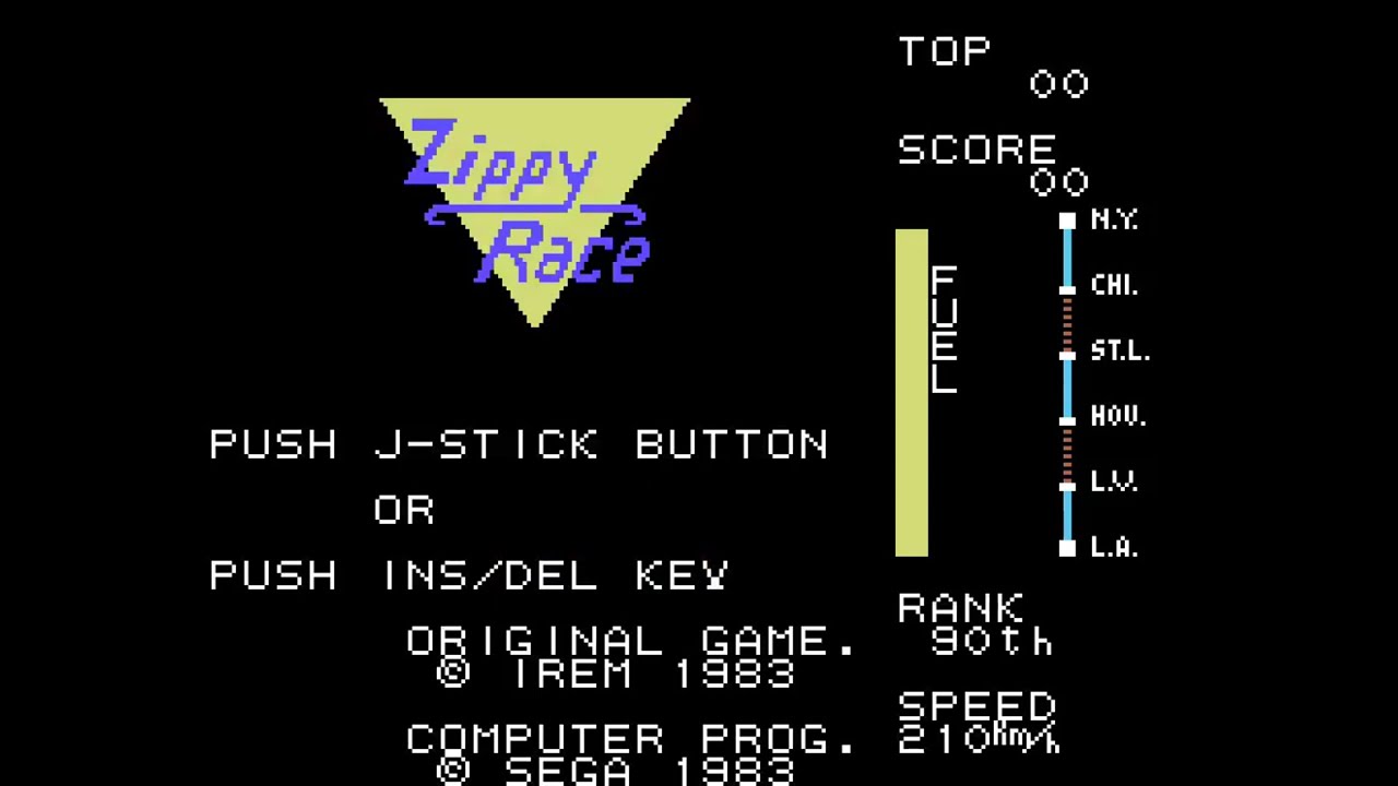 Sega SG-1000 Longplay [19] Zippy Race - YouTube