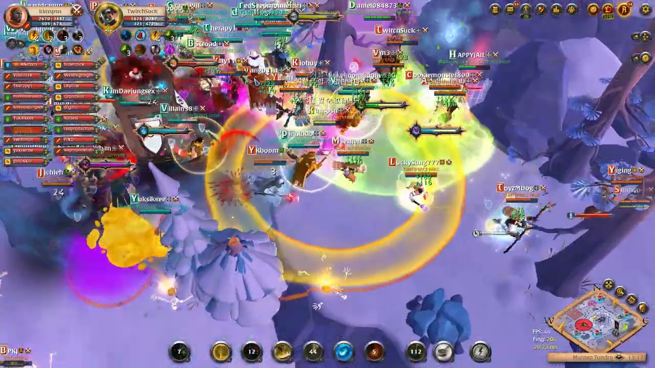 Albion Online 2022 09 21 vs 피스파크 / 퓨리 YouTube