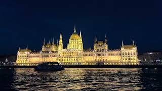 View From Danube River Night Cruise 2026-06-19, Budapest, Hungary 4K