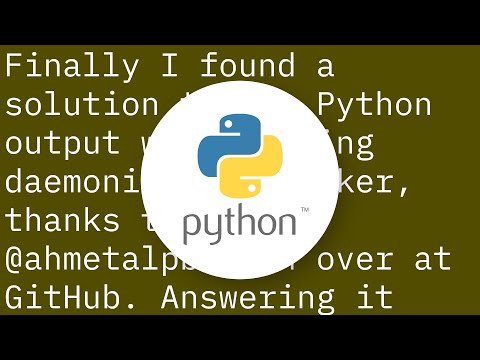 Python app does not print anything when running detached in docker