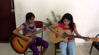 Niharika n Ambika on Guitar