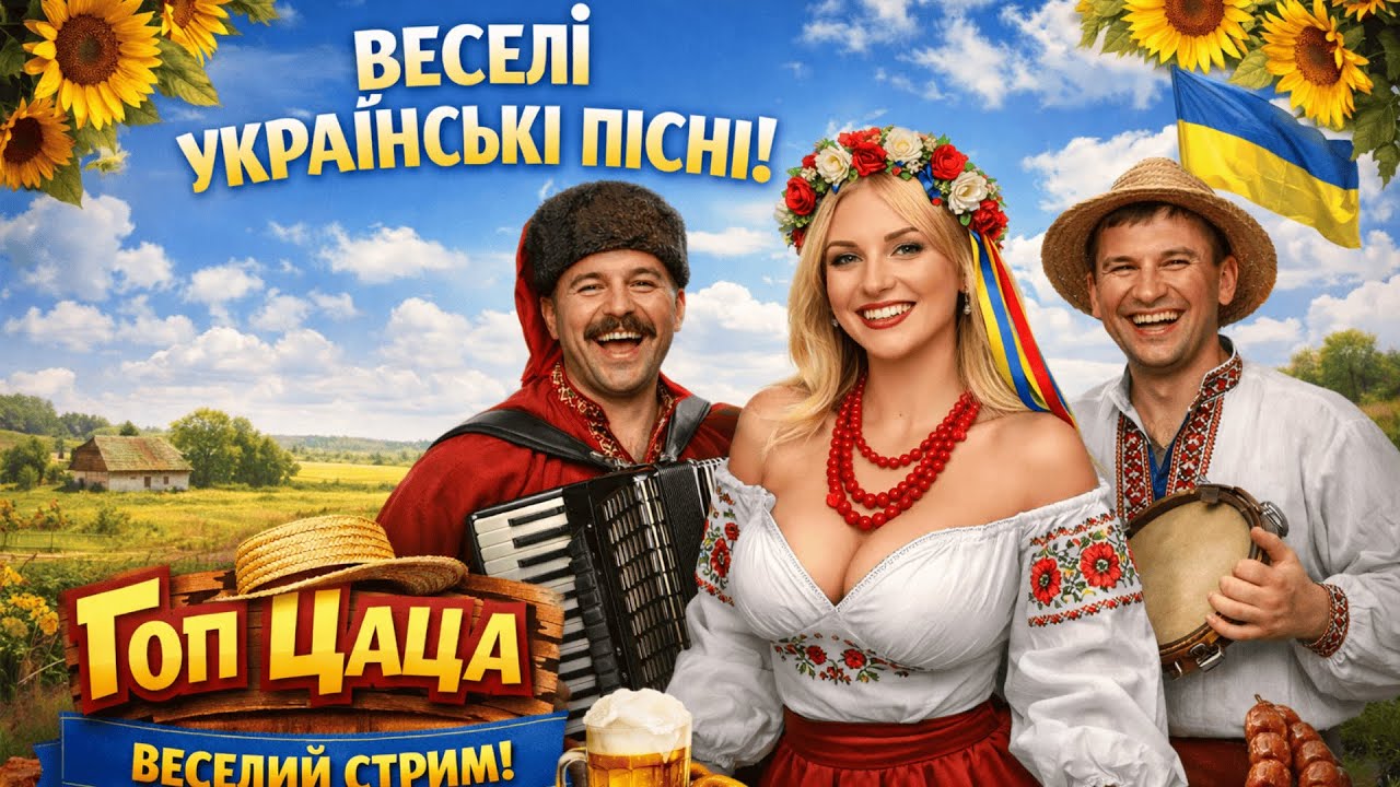 LIVE 🎵 Українські Веселі Пісні |  Музика для свята та настрою | Гоп Цаца