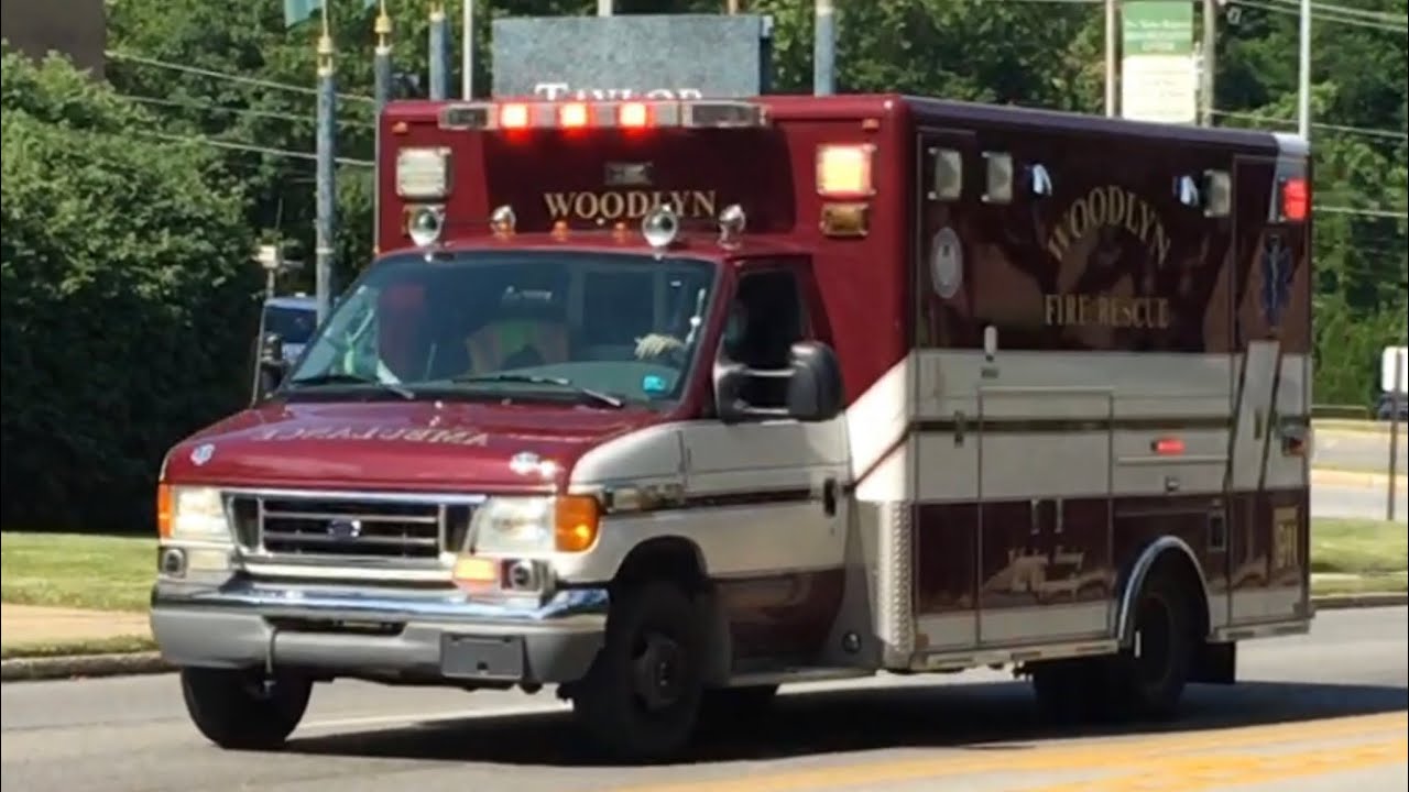 Woodlyn Volunteer Fire Company Ambulance 67B Responding 61520 YouTube