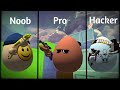 Noob vs pro vs hacker  shell shockers