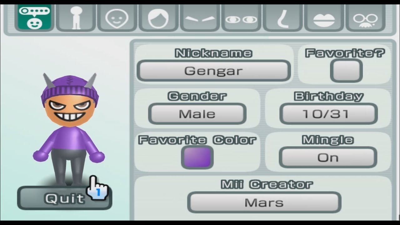 Gengar - Pokémon - Mii 1289 - YouTube