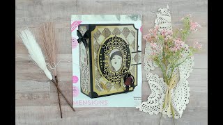 How to use Tonic Studios Keepsake Book Maker Die Set/ How to Die Cut Doilies/Making A Journal/Part 1