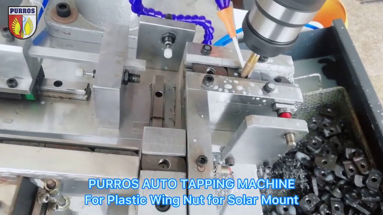 Auto Tapping Machine For Plastic Wing Nut For Solar Mount - Purros  Machinery 