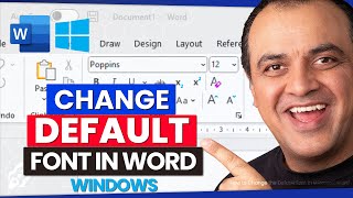 how to change default font in microsoft word windows