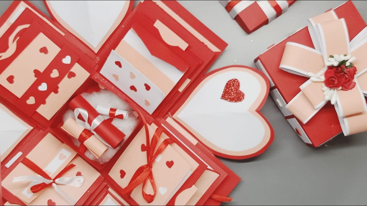 DIY Easy Love Box | Explosion Box | Gift for Birthday | Gift for ...