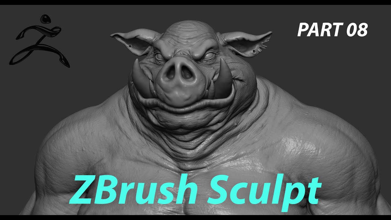 BEBOP - TMNT Fan Art - ZBrush Sculpting Timelapse - PART 08