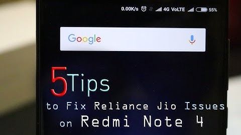 5 Tips to Fix Reliance Jio ( VoLTE ) issues on Redmi Note 4 (Indian Variant)