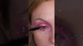 Pink crystal festival makeup tutorial - no glitter festival makeup 2024