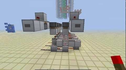 Minecraft: Bi-Directional Shift Register (Compact)