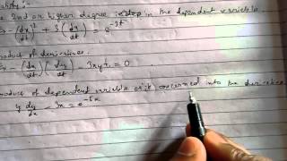 Ordinary Differential Equations -3 Linear and Non-Linear ODE