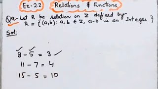 Class 11 Ex-2.2 ,Q-9 Relations and functions) Maths chapter 2 Class 11 Maths NCERT Braino Solutions