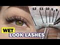 How to Master the Wet Look Lash Technique for Hybrid Sets