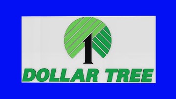 Dollar Tree Blue Screen Logo Loop Chroma Animation
